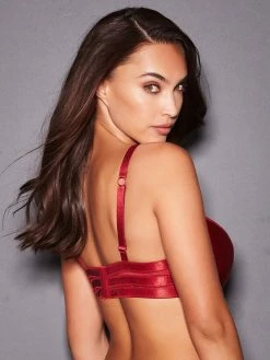 Fredericks Of Hollywood Full Figure Bras 32D-42F Nicola Bree Satin Full Figure Bra