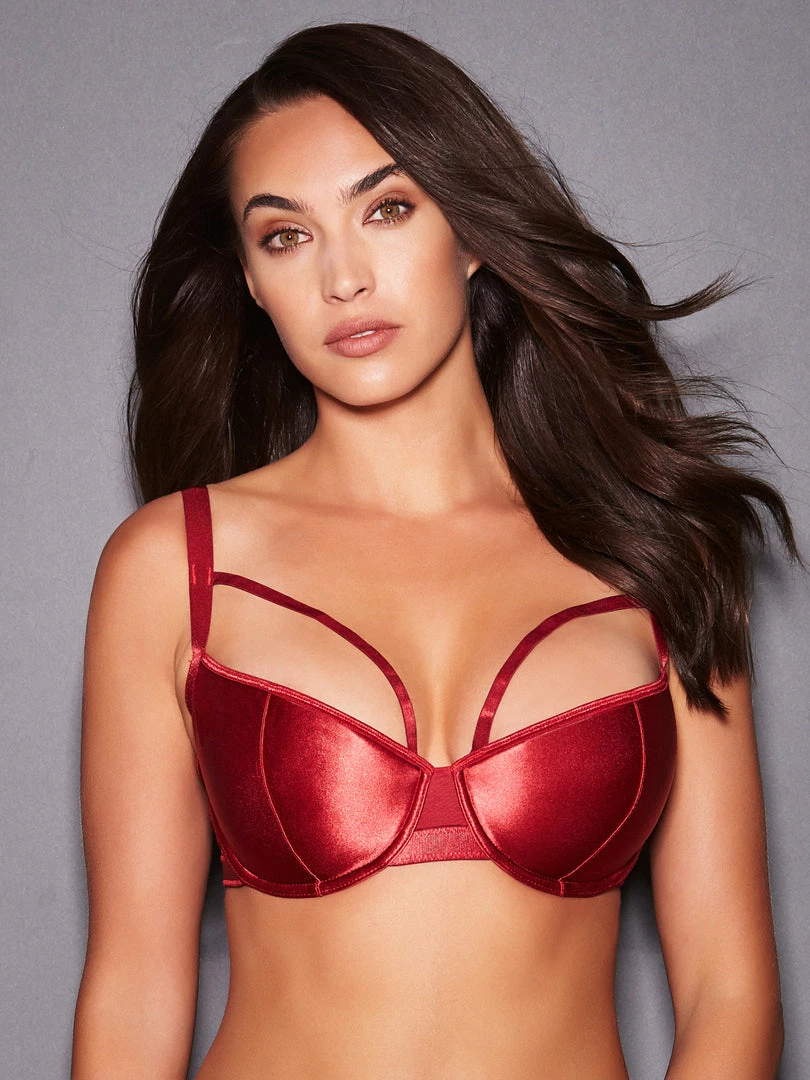 Fredericks Of Hollywood Full Figure Bras 32D-42F Nicola Bree Satin Full Figure Bra 1 Fredericks Of Hollywood Full Figure Bras 32D-42F Nicola Bree Satin Full Figure Bra