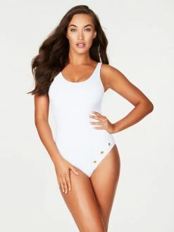 Fredericks Of Hollywood Palm Springs Grommet One Piece Swimwear
