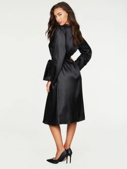 Fredericks Of Hollywood Lingerie Nicole Satin And Lace Robe