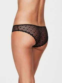 Fredericks Of Hollywood Maree Heart Mesh And Lace Bikini Panties