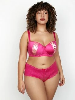 Fredericks Of Hollywood Leanna Micro And Mesh Full Figure Bra Full Figure Bras 32D-42F