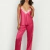 Fredericks Of Hollywood Plus Size Erina Satin And Lace Pj Set