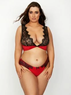 Fredericks Of Hollywood Leah Kristina Lace Plunge Bralette Plunge Bras