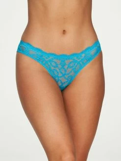 Fredericks Of Hollywood Allegra Satin And Lace Naughty Knicker Crotchless Panties