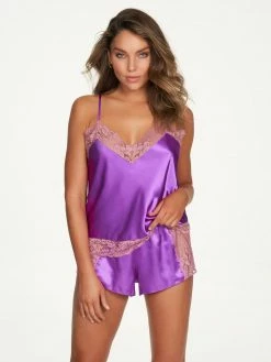 Fredericks Of Hollywood Aspen Mae Satin And Lace Cami Set Lingerie
