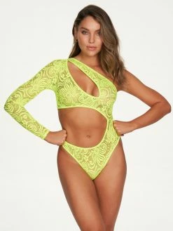 Fredericks Of Hollywood Lingerie Kerry Asymmetrical Bodysuit