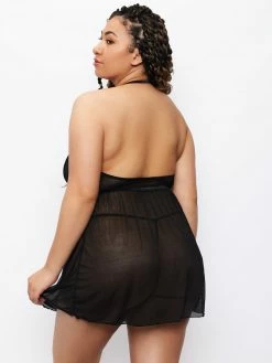 Fredericks Of Hollywood Saffron Floral Lace Babydoll