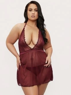 Fredericks Of Hollywood Lingerie Saffron Floral Lace Babydoll