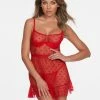 Fredericks Of Hollywood Rosita Heart Mesh Babydoll Lingerie