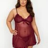 Fredericks Of Hollywood Lingerie Rica Lace And Mesh Babydoll