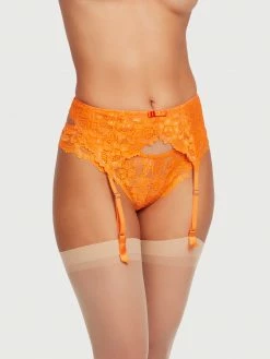 Fredericks Of Hollywood Gartered Lingerie Jessica Lace Garter Belt