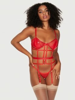 Fredericks Of Hollywood Makalya Corset And Panty Set