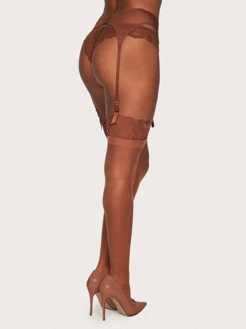 Fredericks Of Hollywood Color Edit: Coco Emmy Scalloped Lace Stockings 2 Fredericks Of Hollywood Color Edit: Coco Emmy Scalloped Lace Stockings