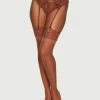 Fredericks Of Hollywood Color Edit: Coco Emmy Scalloped Lace Stockings