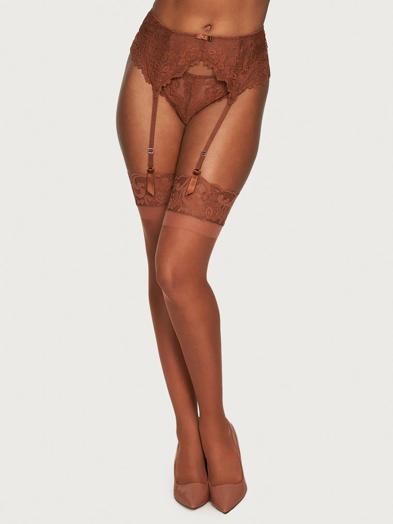Fredericks Of Hollywood Color Edit: Coco Emmy Scalloped Lace Stockings 1 Fredericks Of Hollywood Color Edit: Coco Emmy Scalloped Lace Stockings