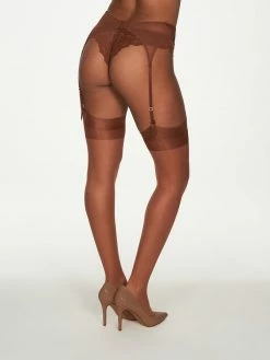 Fredericks Of Hollywood 2-Pack Sheer Stockings Color Edit: Coco