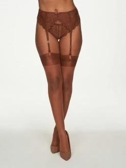 Fredericks Of Hollywood 2-Pack Sheer Stockings Color Edit: Coco
