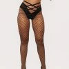 Fredericks Of Hollywood Kalia Lace And Fishnet Stocking Accessories