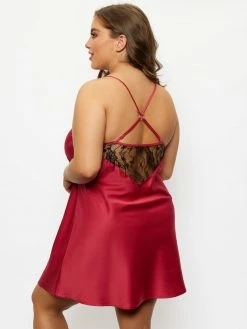 Fredericks Of Hollywood Lingerie Erina Satin And Lace Babydoll