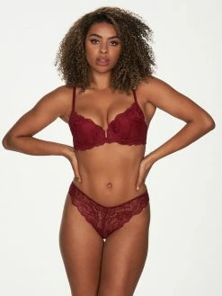 Fredericks Of Hollywood Bras Inge Lace Plunge Push Up Bra