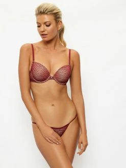 Fredericks Of Hollywood Untameable Contour Plunge Bra Push Up Bras