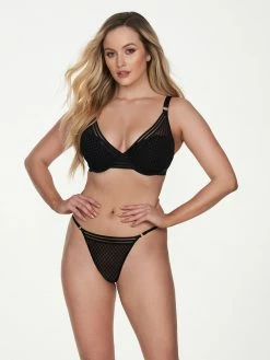 Fredericks Of Hollywood Lola Leigh Full Figure Velvet Burnout Bra Bras