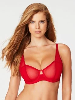 Fredericks Of Hollywood Jess Jolie Mesh Full Figure Balconette Bra Full Figure Bras 32D-42F