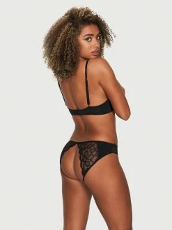 Fredericks Of Hollywood Allegra Satin And Lace Shelf Bra