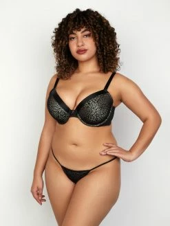 Fredericks Of Hollywood Exxtreme Cleavage Tuxedo Lace Full Figure Bra