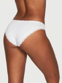 Fredericks Of Hollywood Cora Cotton And Lace Bikini Panties