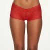 Fredericks Of Hollywood Panties Saffron Floral Lace Boyshorts