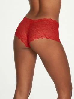 Fredericks Of Hollywood Panties Saffron Floral Lace Boyshorts