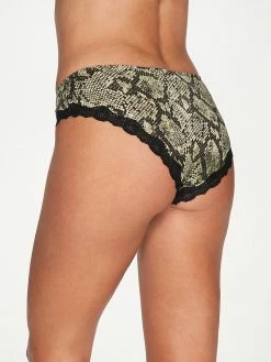 Fredericks Of Hollywood Cherie Printed & Lace Boyshorts Panties