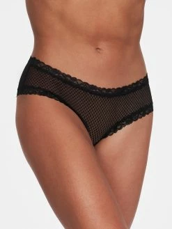 Fredericks Of Hollywood Panties Zoie Mesh And Lace Boyshorts