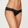 Fredericks Of Hollywood Bridget Stretch Cotton And Lace Thong