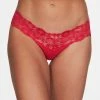 Fredericks Of Hollywood Panties Bridget Stretch Cotton And Lace Thong