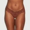 Fredericks Of Hollywood Bridget Stretch Cotton And Lace Thong