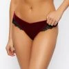 Fredericks Of Hollywood Georgine Velvet And Lace Thong