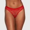 Fredericks Of Hollywood Fern Fishnet And Lace Thong