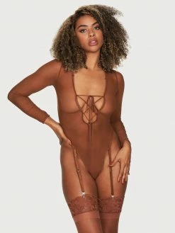 Fredericks Of Hollywood Lola Lee Long Sleeve Bodysuit