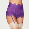 Fredericks Of Hollywood Stephanie Eyelash Lace Garter Thong