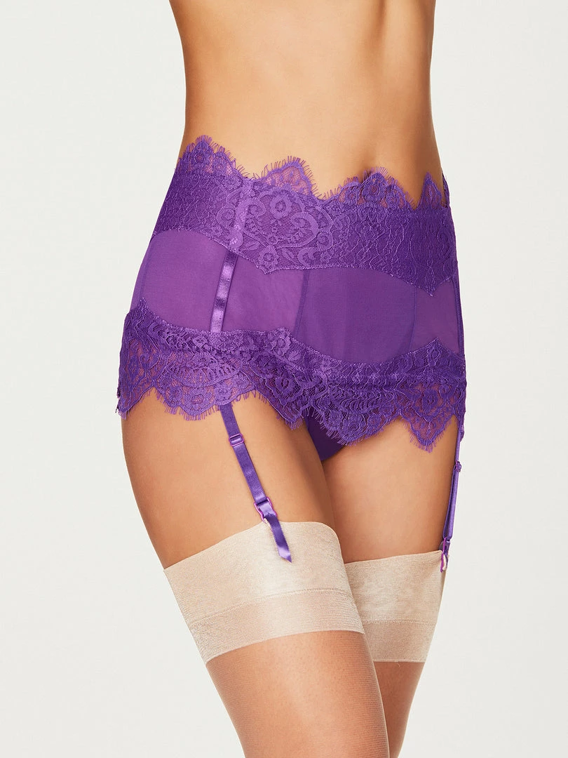 Fredericks Of Hollywood Stephanie Eyelash Lace Garter Thong 1 Fredericks Of Hollywood Stephanie Eyelash Lace Garter Thong