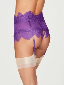 Fredericks Of Hollywood Stephanie Eyelash Lace Garter Thong