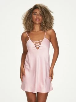 Fredericks Of Hollywood Summer Lattice Lacing Babydoll Lingerie