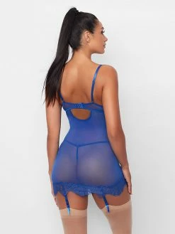 Fredericks Of Hollywood Lingerie Stephanie Lace And Mesh Eyelash Chemise 6 Fredericks Of Hollywood Lingerie Stephanie Lace And Mesh Eyelash Chemise