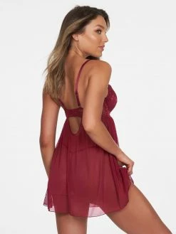 Fredericks Of Hollywood Minnie Lace Contour Cup Chemise Lingerie