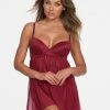 Fredericks Of Hollywood Minnie Lace Contour Cup Chemise Lingerie