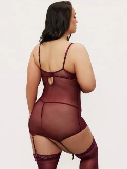 Fredericks Of Hollywood Dixon Lace And Mesh Chemise