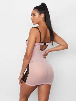 Fredericks Of Hollywood Ilana Satin And Lace Chemise Lingerie